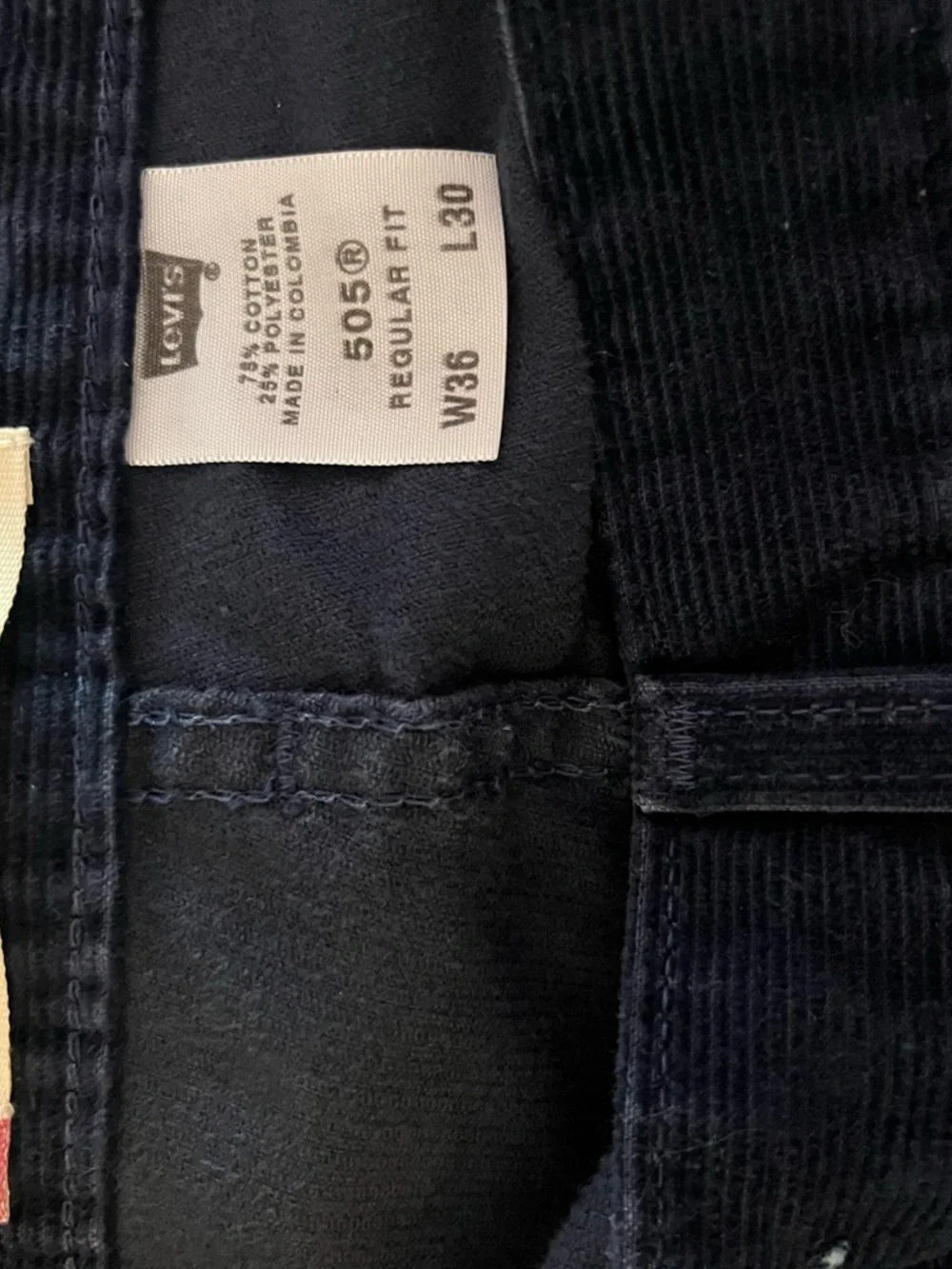Levi's Men's Corduroy Pants in Navy Blue